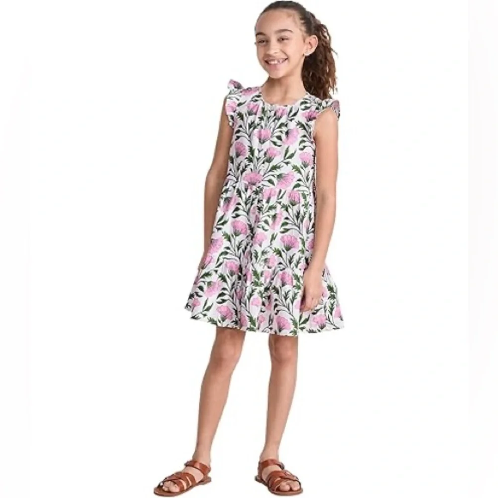 Vineyard Vines Girls' Evie Poplin Shirt Dress Size Medium New With Tags